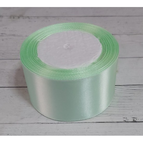 ОПТ Ленты атласные однотонные 5 см*25 ярдов цв. мятный, цена за катушку